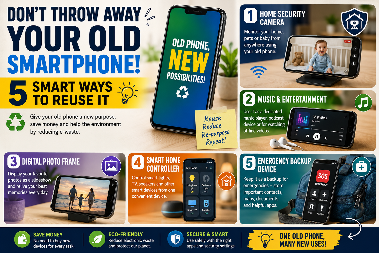 Don’t Throw Away Your Old Smartphone 5 Smart Ways to Reuse It