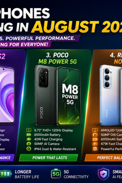 Smartphones launching in August 2026